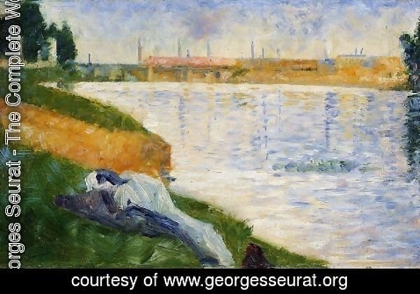 Georges Seurat - Bathing at Asnieres 3