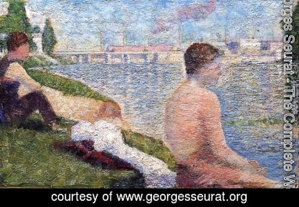 Georges Seurat - Bathing at Asnieres 5