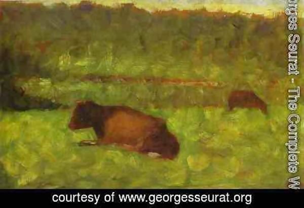 Georges Seurat - Cows in a Field