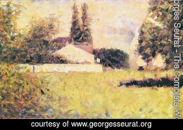 Georges Seurat - House between the trees