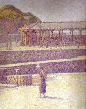 Georges Seurat - Port-en-Bessin2 (detail)