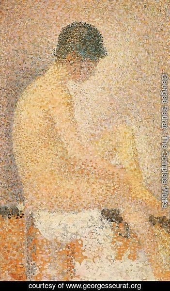 Georges Seurat - Side seated model