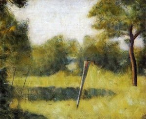 Georges Seurat - The Clearing (Landscape with a Stake)