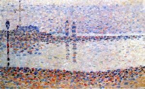 Georges Seurat - Study for 'The Channel at Gravelines' 1