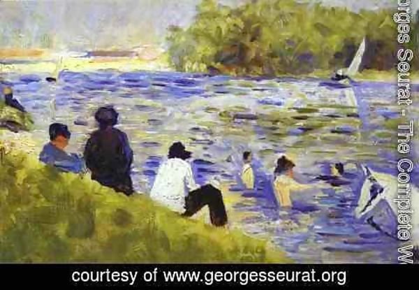 Georges Seurat - Bathers (Study For Bathers At Asnieres) 1883-84