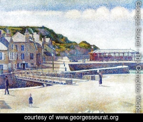 Georges Seurat - The Harbour and the Quays at Port-en-Bessin