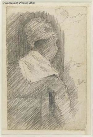 Georges Seurat - Female from back (black woman)