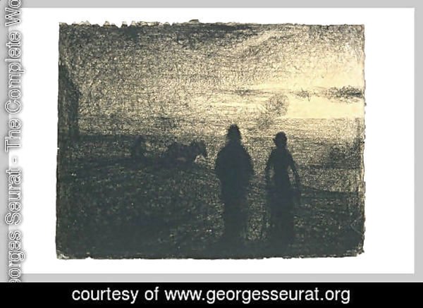 Georges Seurat - Ploughing