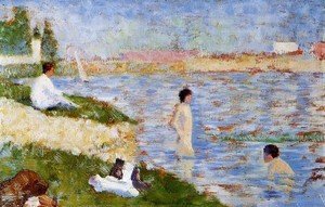 Georges Seurat - Bathers In The Water