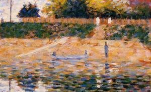 Georges Seurat - Boats Near The Beach At Asnieres