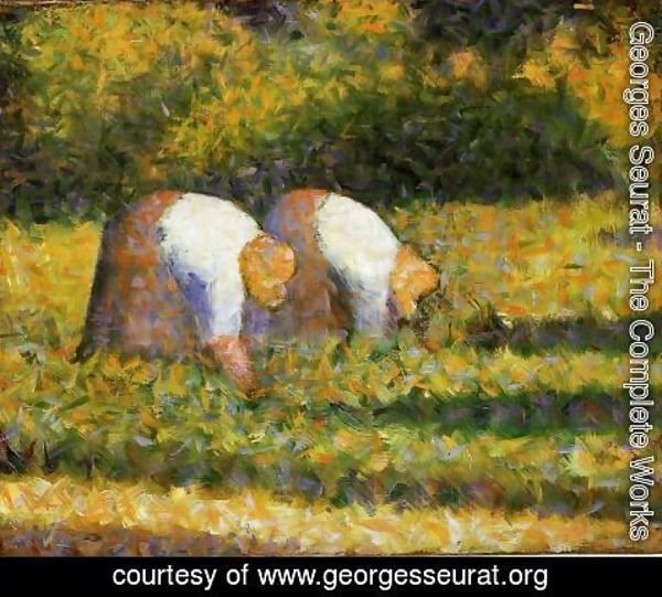 Georges Seurat - Farm Women At Work