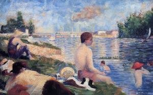 Georges Seurat - Final Study For Bathing At Asnieres