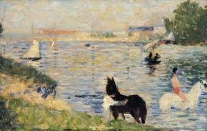 Georges Seurat - Horses In The Water