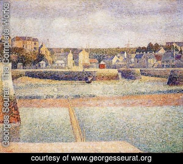 Georges Seurat - Port En Bessin  The Outer Harbor  Low Tide