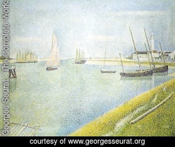 Georges Seurat - The Channel At Gravelines  In The Direction Of The Sea