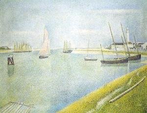 Georges Seurat - The Channel At Gravelines  In The Direction Of The Sea