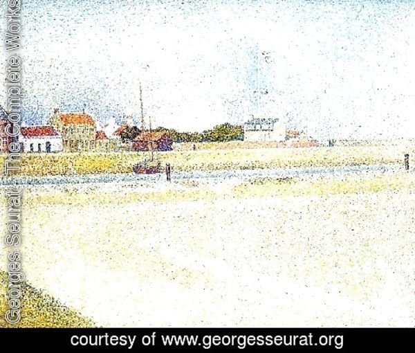Georges Seurat - The Channel At Gravelins  Grand Fort Philippe