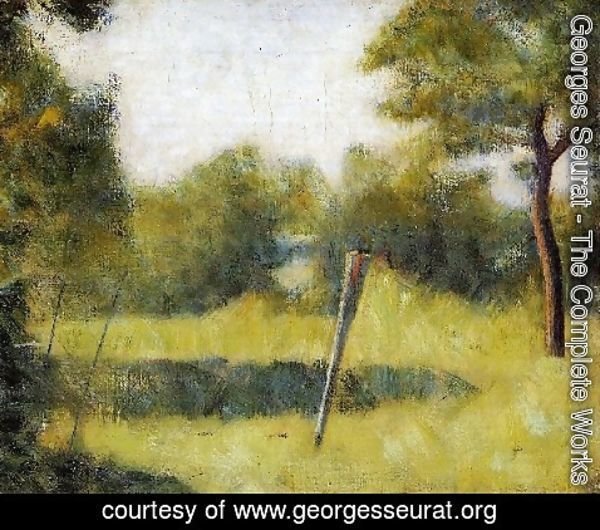 Georges Seurat - The Clearing Aka Landscape With A Stake