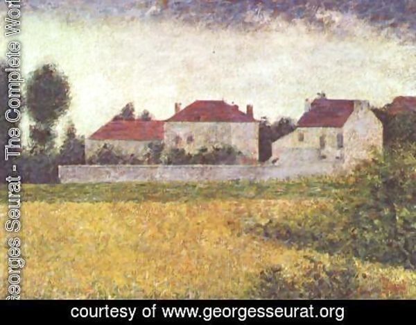 Georges Seurat - White Houses  Ville D Avray