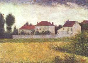 Georges Seurat - White Houses  Ville D Avray