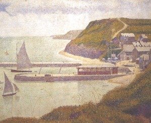 Georges Seurat - Port-en-Bessin, Outer Harbour at High Tide