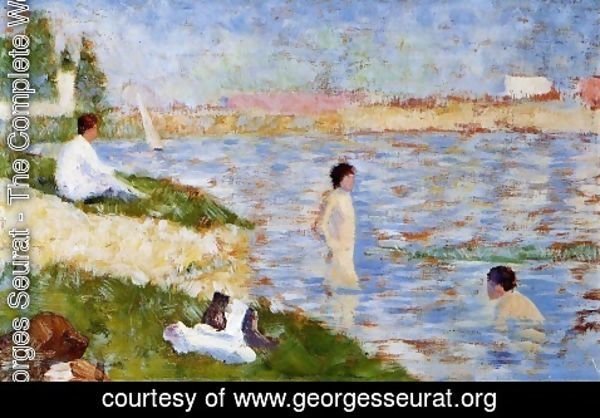 Georges Seurat - Bathing at Asnieres 2