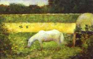 Georges Seurat - Landscape with a Horse.