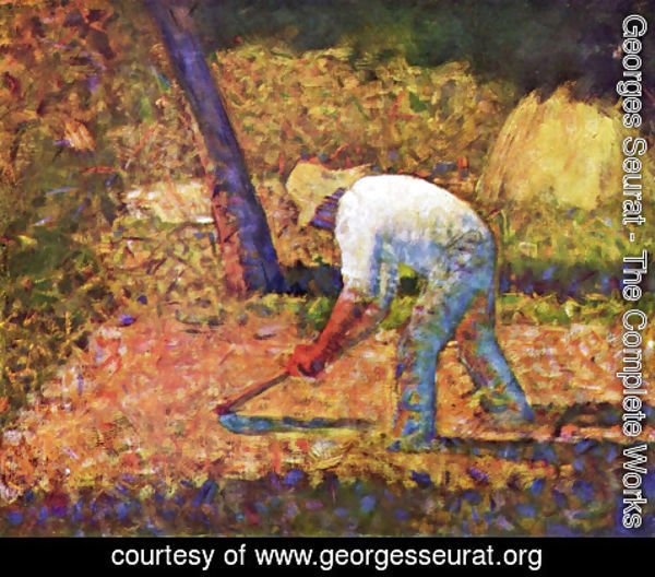 Georges Seurat - Peasant with a Hoe