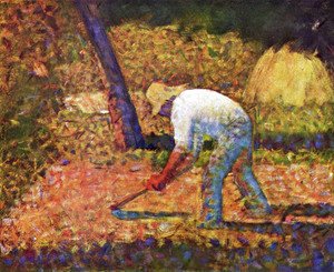Georges Seurat - Peasant with a Hoe