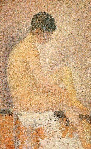 Georges Seurat - Side seated model