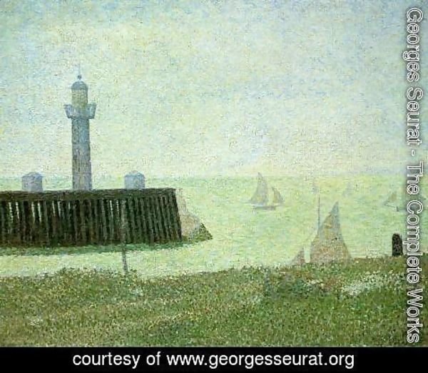 Georges Seurat - The End of a Jetty, Honfleur