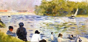 Georges Seurat - Bathing at Asnieres 7