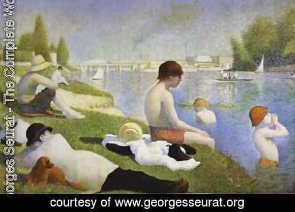 Georges Seurat - Bathers At Asnieres 1883-84