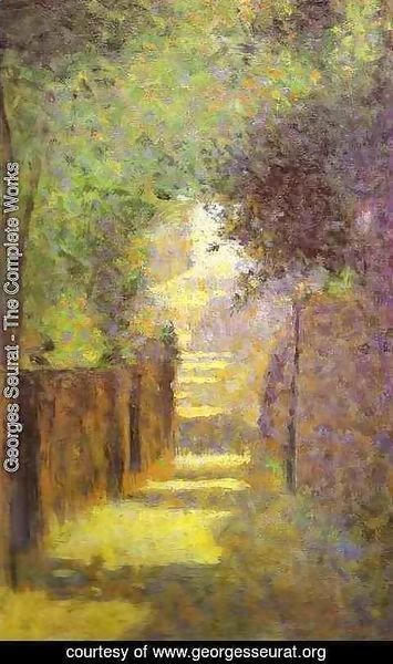Georges Seurat - Saint Vincent Street Montmartre Spring 1884