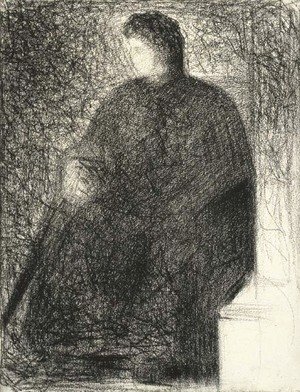 Georges Seurat - La mere de l'artiste, assise