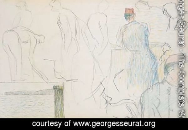 Georges Seurat - Soldats, rade de Brest