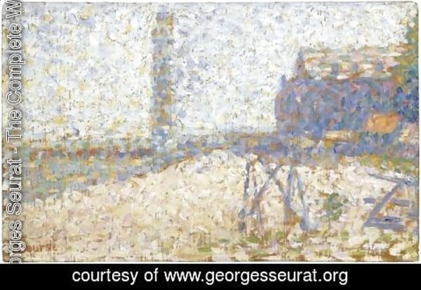 Georges Seurat - L'Hospice Et Le Phare De Honfleur