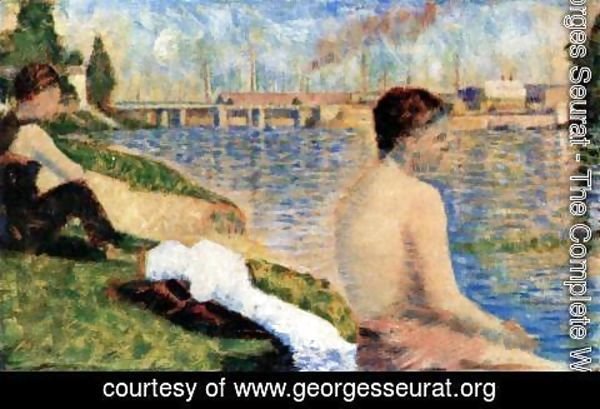 Georges Seurat - Study for Bathers at Asnires 2