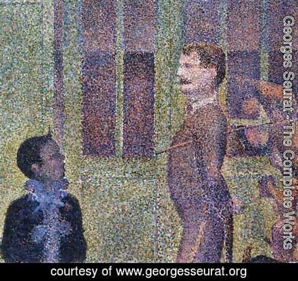 Georges Seurat - Circus Sideshow (detail)