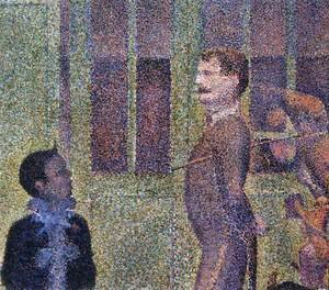 Georges Seurat - Circus Sideshow (detail)