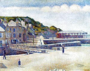 Georges Seurat - The Harbour and the Quays at Port-en-Bessin