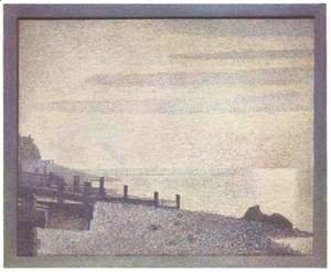 Georges Seurat - Mouth of the Seine at Honfleur, evening