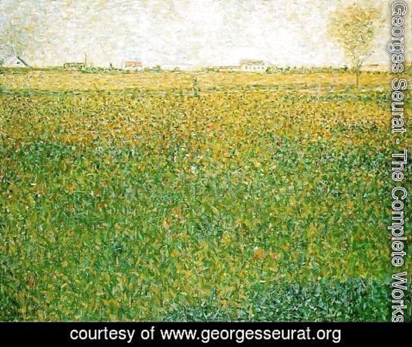 Georges Seurat - Alfalfa Fields  Saint Denis