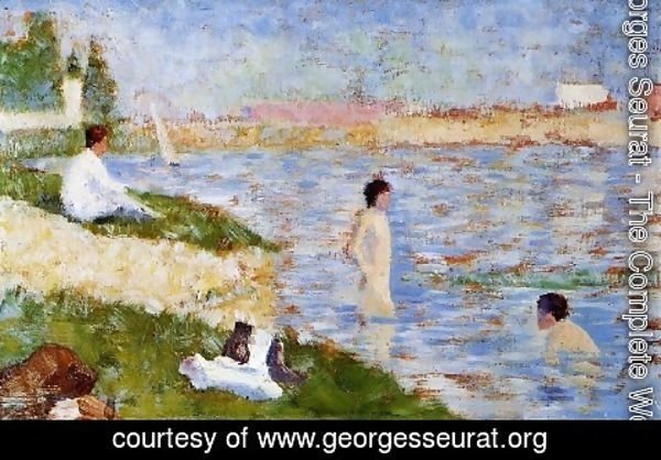 Georges Seurat - Bathers In The Water