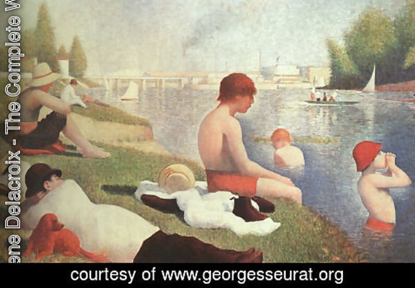 Georges Seurat - Bathing At Asnieres 1884