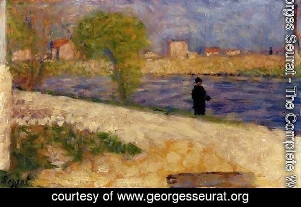 Georges Seurat - Etude Dans L Ile