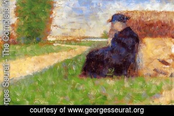 Georges Seurat - Large Figure In A Landscape