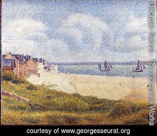 Georges Seurat - Le Crotoy  Downstream