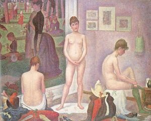 Georges Seurat - Les Poseuses 1886-88