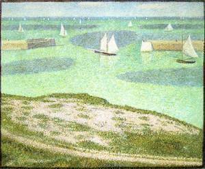 Georges Seurat - Port En Bessin  Entrance To The Outer Harbor